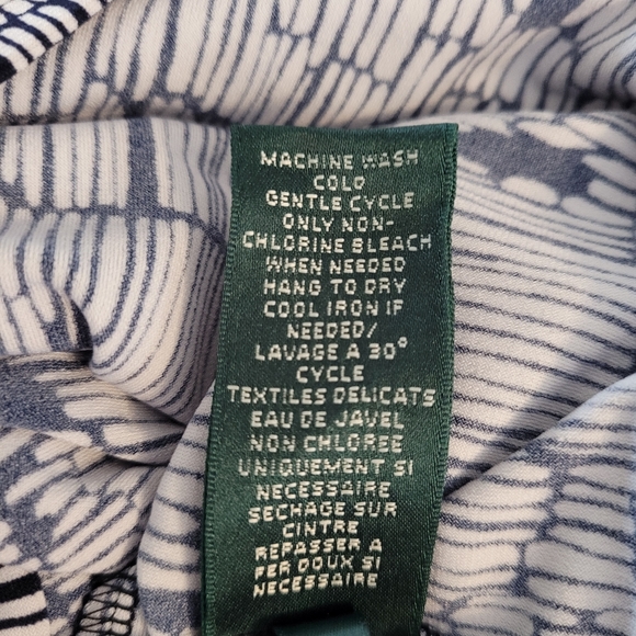 Ralph Lauren Graphic Design Wrap Dress Size 12 - Picture 13 of 14